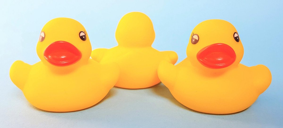 Badeend mini geel - set van 25 kleine gele badeendjes | bol.com