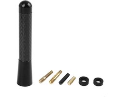 Antenne - FM/AM Auto Antenne - Autoradioantenne's - Car audioaccessoires - Auto antenne - Carbon fiber antenne - Korte antenne universeel - Topkwaliteit - Zwart