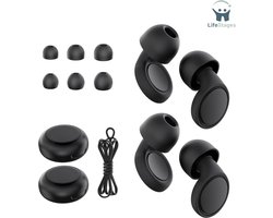 LifeStages - Loop Earplugs - 2 Paar Oordopjes Om Te Slapen - Zachte Siliconen Gehoorbescherming 25db Voor Ruisonderdrukking, Concerten, Focus, Geluidsgevoeligheid - 8 Herbruikbare Oordopjes