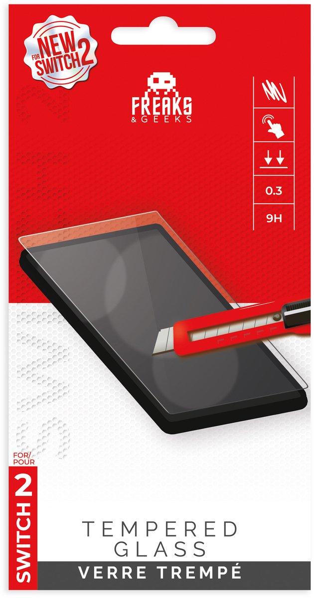 Freaks and Geeks Screen Protector voor Nintendo Switch 2 - Gehard Glas