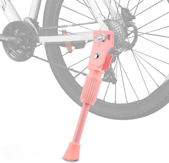 Béquille De Vélo Enfant Rose 16 Pouces – Support Stable, Ressort Intégré, Antidérapant Et Facile à Monter