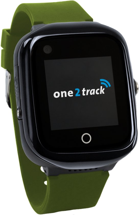 One2track Connect NEO groen | GPS horloge voor kinderen | Bekijk de locatie van je kind. Stel veilige zones in. En videobellen met de leukste smartwatch voor kinderen