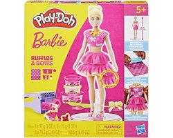foto van Play-Doh-set Barbie Ruches en strikken - boetseerklei - met pop