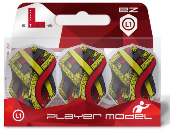 L-Style EZ L1 Mike de Decker Type A White Belgium - Dart Flights van L-Style — afbeelding 3