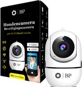 BP® Hondencamera met App - Huisdiercamera - Babyfoon - Beveiligingscamera Binnen - Indoor Camera - Pet Camera - Nightvision - 2.4 GHZ - Beweeg en Geluidsdetectie - Nederlandse Handleiding