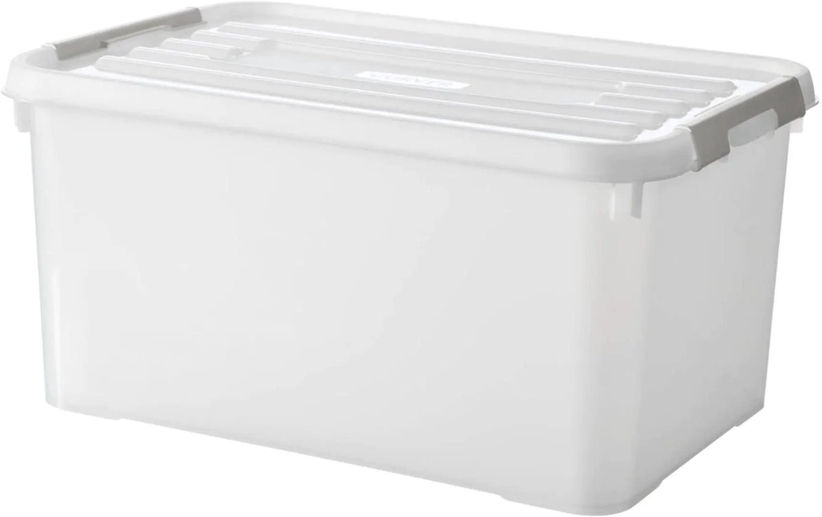 Curver opbergbox kunststof 50 liter - multifunctioneel en stapelbaar.