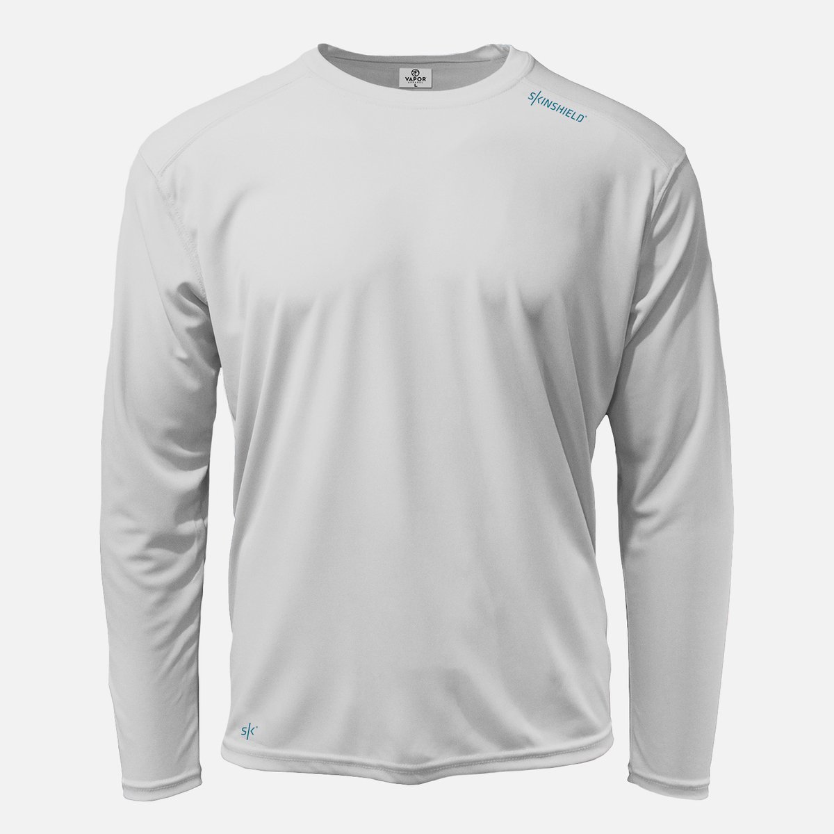 SKINSHIELD UV Shirt Repreve met lange mouwen voor heren FACTOR 50+ Zonbescherming UV werend Grijs