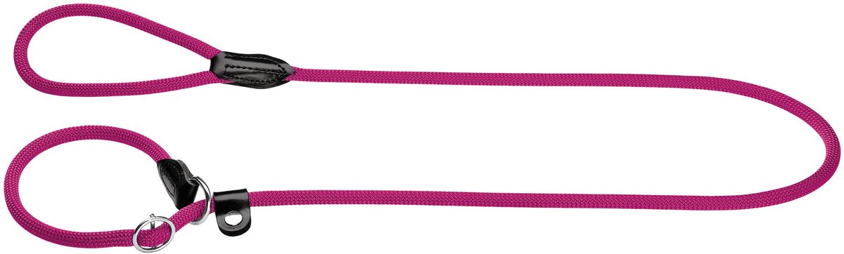 Ibenzoa® Weerbestendige Hondenriem met Verstelbare Halsband en Stopring - 1,0 x 120 cm, Framboos