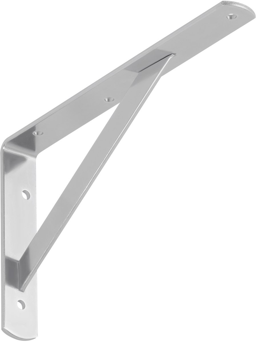 SOTECH Plankdrager (250 x 150 x 30 mm, gegalvaniseerd, poedercoating) Garderobebeugel met dwarsbalk voor stabilisatie
