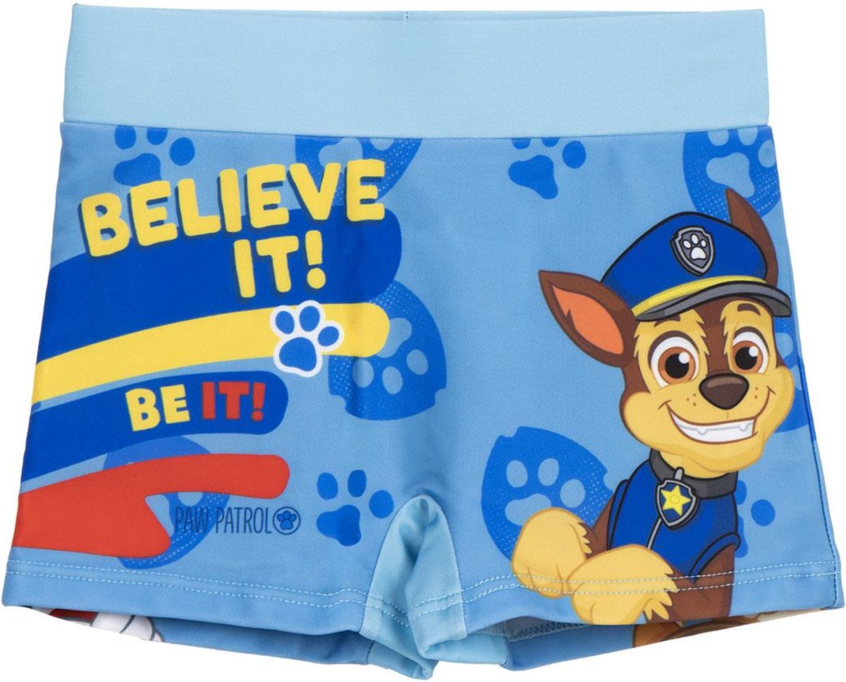 Paw Patrol Zwembroek Jongens – Zwemshort met Chase, Marshall & Rubble – Blauw Design