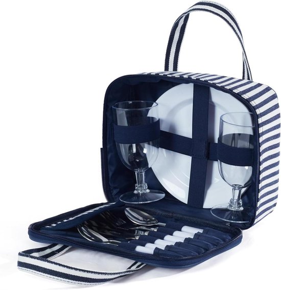 naar buiten. Deze picknickset is perfect om alles mee te