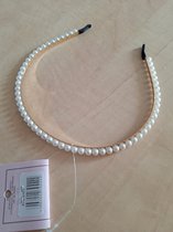 Lusofie 4 Stuks Parel Haarbanden Witte Parel Scrunchie Elastische Parel Paardenstaart Houder Haar Touwen Haaraccessoires voor Vrouwen en Meisjes