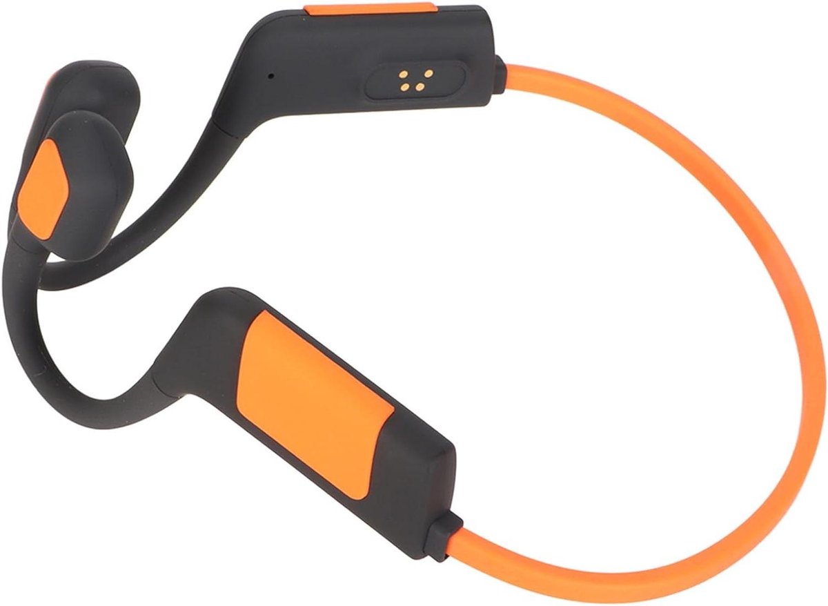 Allecto Plus - Duiksportheadset met 32 GB Opslag voor Sport - Draadloos en Waterdicht - Lichtgewicht en Delicate Geluidskwaliteit - Oranje.