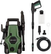 Bol.com BRASQ Hogedrukreiniger HPW 105 - Terrasreiniger - Hogedrukspuit - 1400W - 105 bar - 426 L/H - Complete set aanbieding