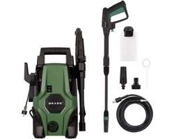 BRASQ Hogedrukreiniger HPW 105 - Terrasreiniger - Hogedrukspuit - 1400W - 105 bar - 426 L/H - Complete set
