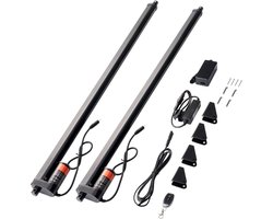 2-Delige Lineaire Actuatorkit, 76 cm Hoge Snelheid 0,9 Cm/S, 12 V, 1000 N voor Liften van Tv's, Tafels en Banken, Ip54 Bescherming, Draadloze Afstandsbediening Inbegrepen