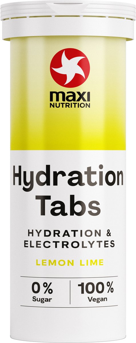 Maxi Nutrition Hydration Tabs Elektrolyten Citroen Limoen (40 gr)