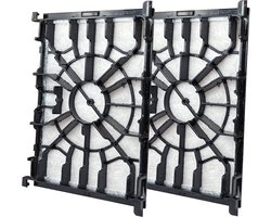 Multaparts® motor filter geschikt voor Bosch / Siemens - set van 2 stuks- | Filter kunststof frame achter stofzak | Afm. 16 x 11 x 1 cm | O.a. geschikt voor Move On, GL30, GL40, GL50, Free'e | Alternatief voor 00579421, VZ02MSF, BBZ02MPF