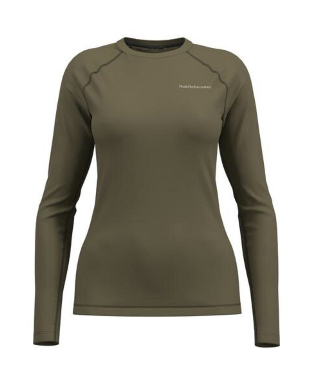 PEAK PERFORMANCE WOMEN’S SPIRIT CREW Snap Groen