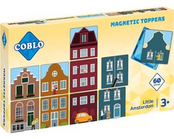foto van Coblo Magneet Toppers Little Amsterdam 60 stuks -Magnetisch speelgoed - Educatief speelgoed - Cadeau kind - Speelgoed 3 jaar t/m 12 jaar