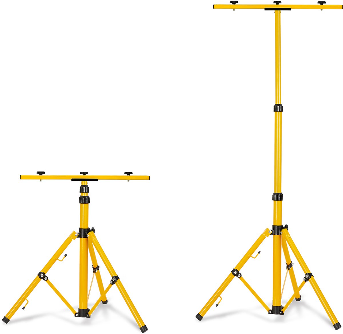 NAIZY Statief voor Schijnwerper Bouwspot Werklamp Schijnwerperstandaard Bouwspot Statief Telescopisch Hoogteverstelbaar (statief)