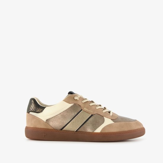 Baskets femme Tamaris beige doré - Pointure 37