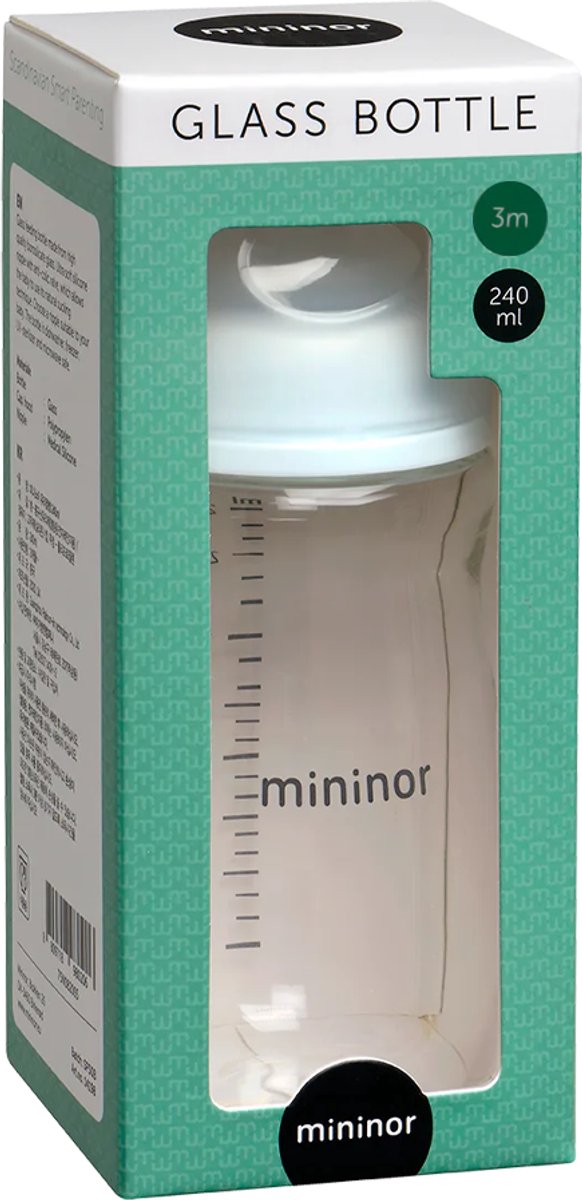 Mininor - Glazen zuigfles - 240ml van Mininor — afbeelding 4