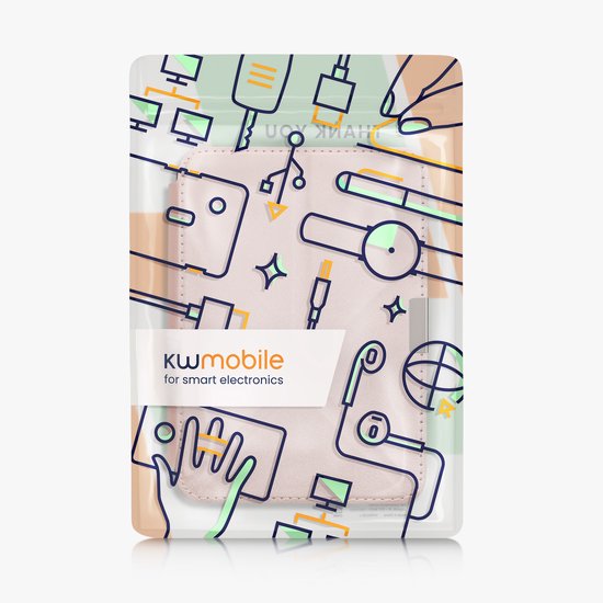 kwmobile e-reader hoesje geschikt voor Tolino Vision 1 / 2 / 3 / 4 HD hoes - Ereader flip case met standaard - E reader cover van kunstleer - In roségoud van Merkloos — afbeelding 2