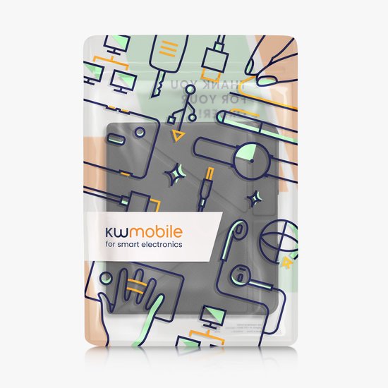 kwmobile e-reader hoesje geschikt voor Kobo Forma hoes - Ereader flip case met standaard - E reader cover van kunstleer - In zwart van Merkloos — afbeelding 3