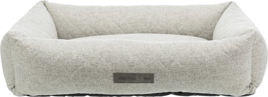 Hondenmand Trixie - Orthopedisch Lichtgrijs 120x75 cm - Memory Foam, Slipvast, Afneembare Hoes