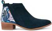 Inkkas, Grove Bootie, Dames, Enkellaars, Suede, Natuur Print, Rubberzool, Maat 42