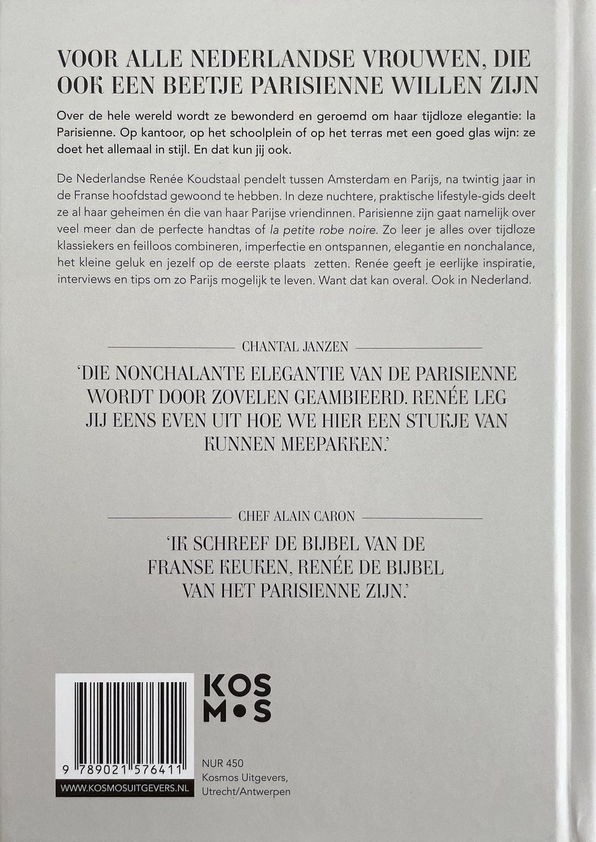 Leef als een Parisienne - back cover