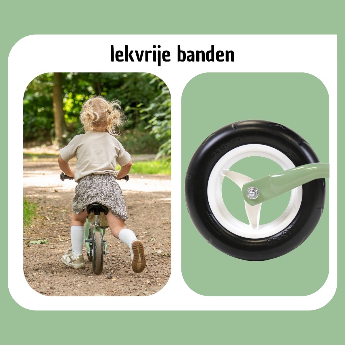 Puky Metalen Loopfiets Starter Retro Groen Limited Edition vanaf 2 Jaar - Retro Groene Loop Fiets - Verstelbaar Zadel 30 tot 39 cm - Voor Jongens en Meisjes - Compact en Veilig - Lage Instap met Voetenplank thumbnail 2