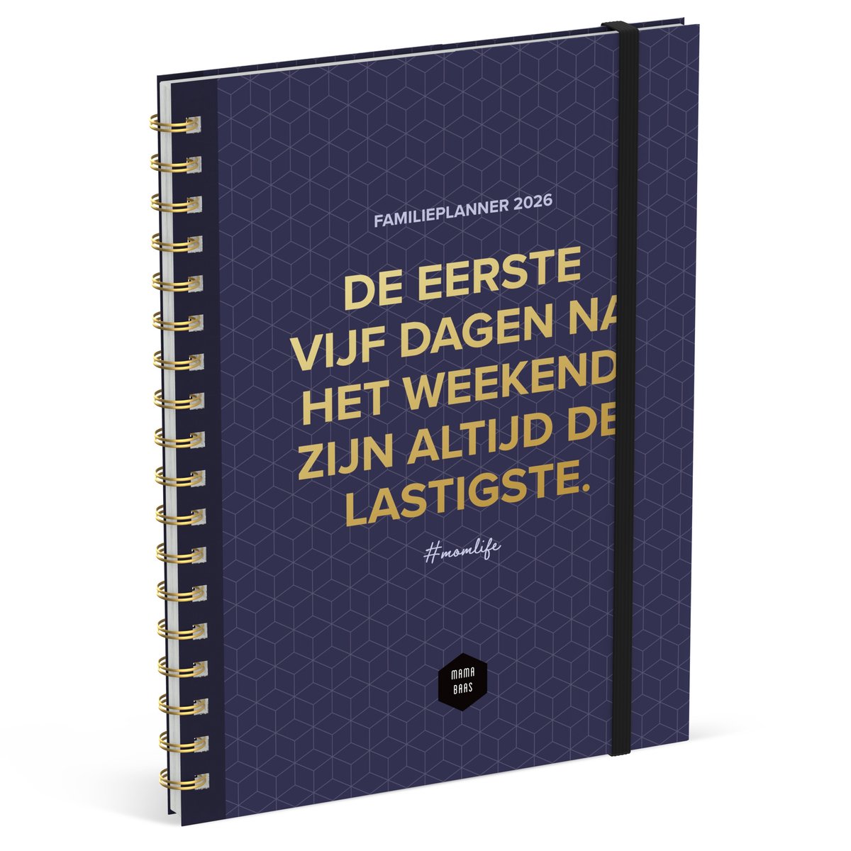 Lannoo Agenda 2026 - Agenda familie spiraalgebonden - 180x240mm - 7 dagen op 2 pagina's - collectie & design: MAMA BAAS