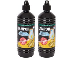 Lampenolie - Fakkelolie 2 x 1 Liter - Rookloos en Geurloos -