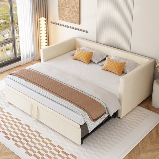 HAUSS SPOLE Slaapbank 90/180x200 cm–Beige