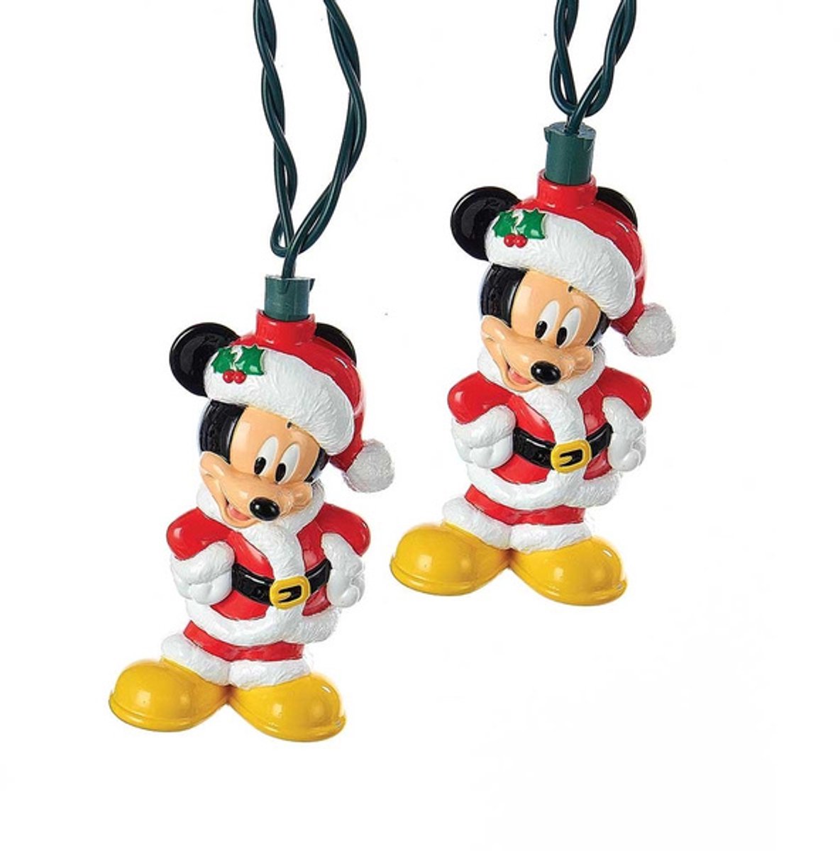 Kerstverlichting set met Kurt S. Adler-merk, bestaande uit meerkleurige lampjes en kerstdecoratie.