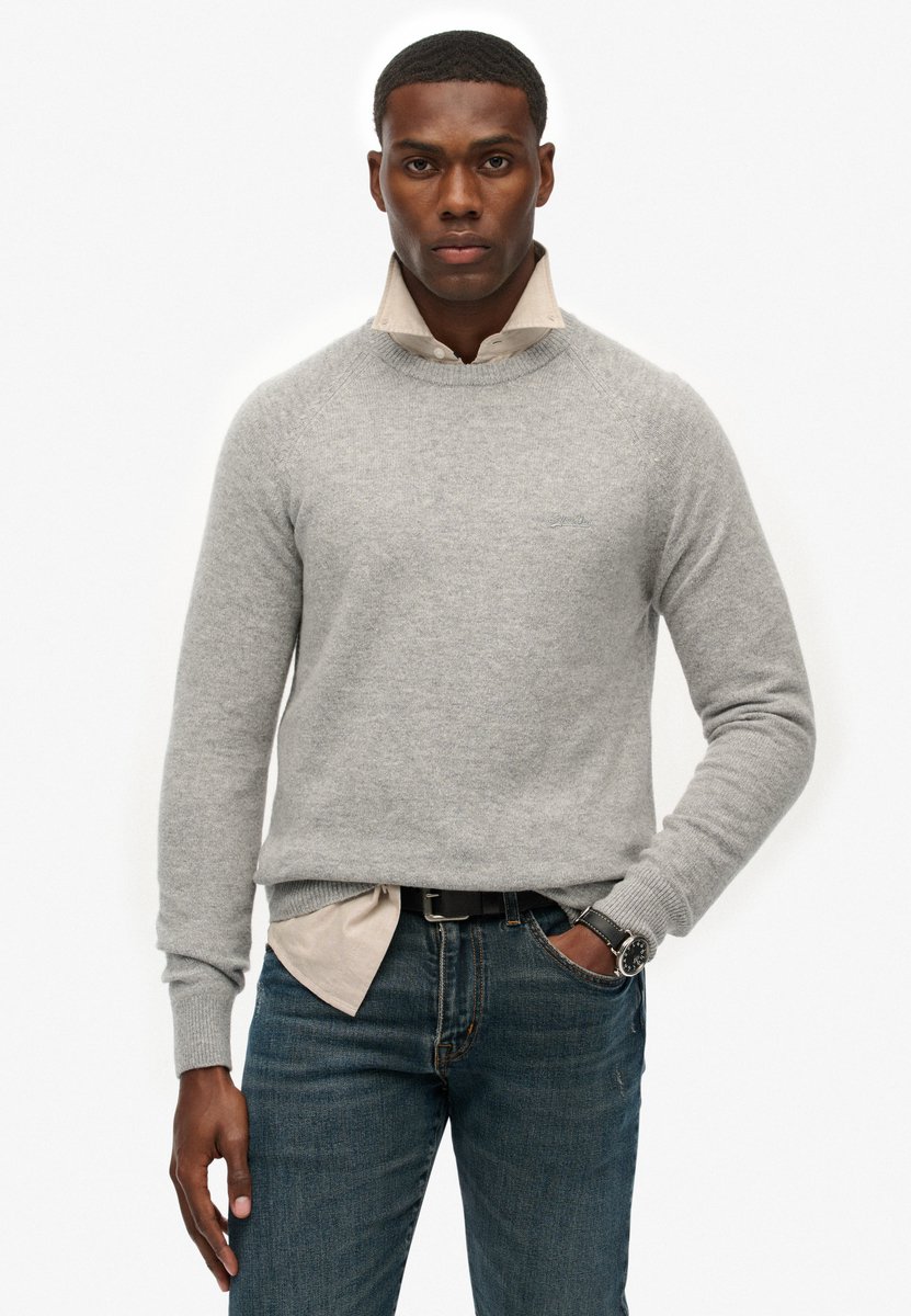 Superdry Trui van wolmix Heren Sweaters Grijs