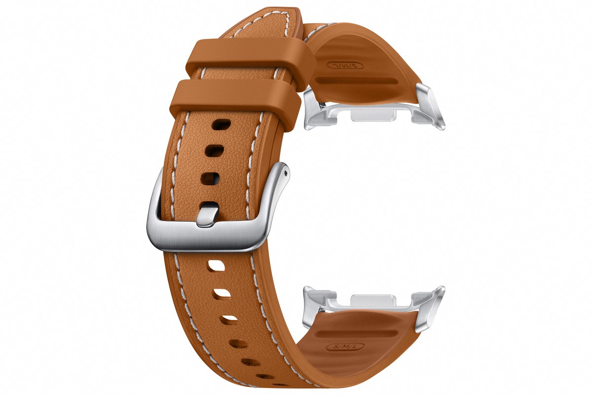 Samsung Galaxy Watch 8 Classic - Smartwatchbandje - Hybrid (S/M/L) - Camel