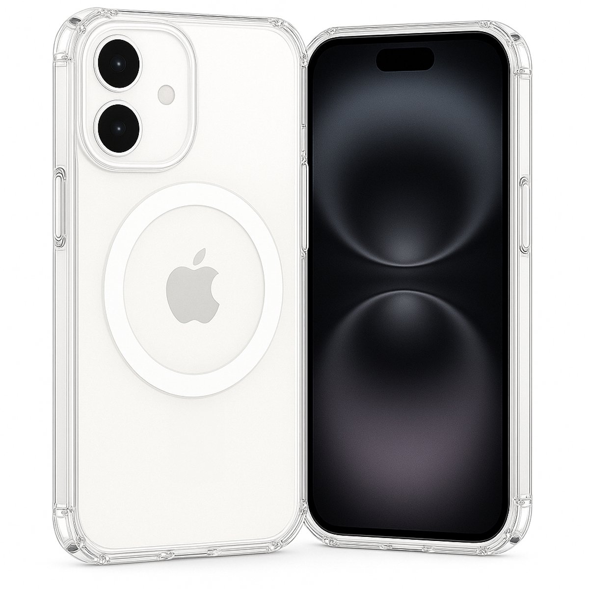 SnapSkin Hoesje geschikt voor iPhone 16 Plus - Geschikt voor MagSafe Case - Transparant