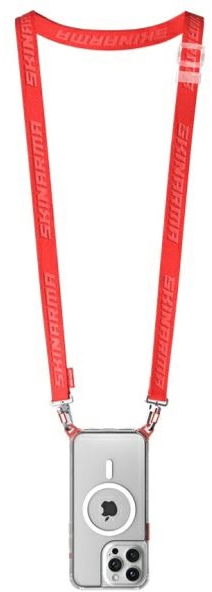 Skinarma Universele Lanyard Voor Scout Telefoons Rood Duurzaam En Stevig