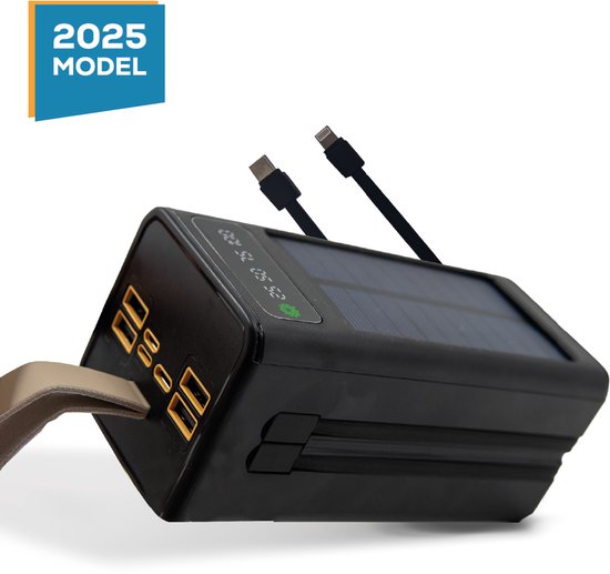 Einarr Supplies Solar Powerbank - 50.000 mAh - Zonne-Energie - Einarr - €99,99