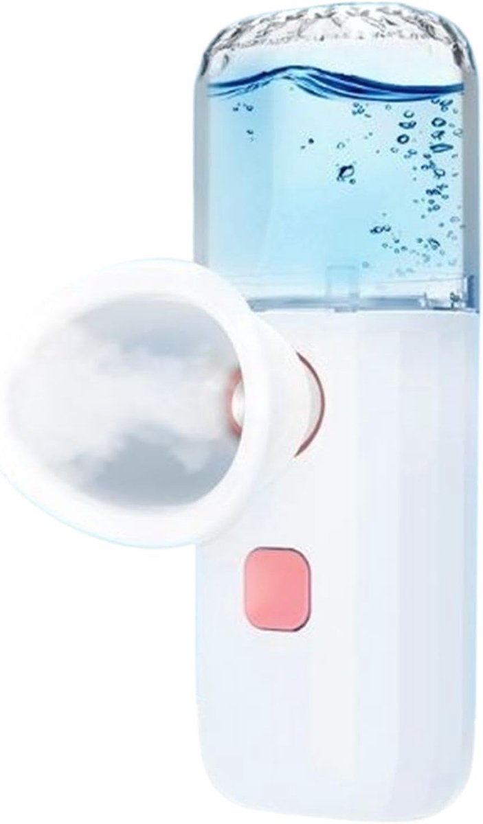 2 stuks Luchtbevochtiger voor gezicht en ogen - Oogmistspray voor droge ogen | Oogmistverstuiver | Draagbare nano-oogspoelverstuiver | Multifunctioneel wasapparaat voor werknemers, studenten en mensen die laat opblijven