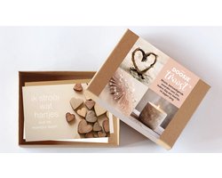 GIVE-X – Doosje Troost – 14 Bemoedigende Kaartjes met Houten Ezeltje – Cadeau voor Steun & Liefde