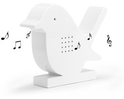 Hom&Com– Vogelgeluidenbox met Bewegingssensor – Natuurlijk Vogelgeluid – Automatisch Geluidseffect – Stijlvol Design voor Binnengebruik