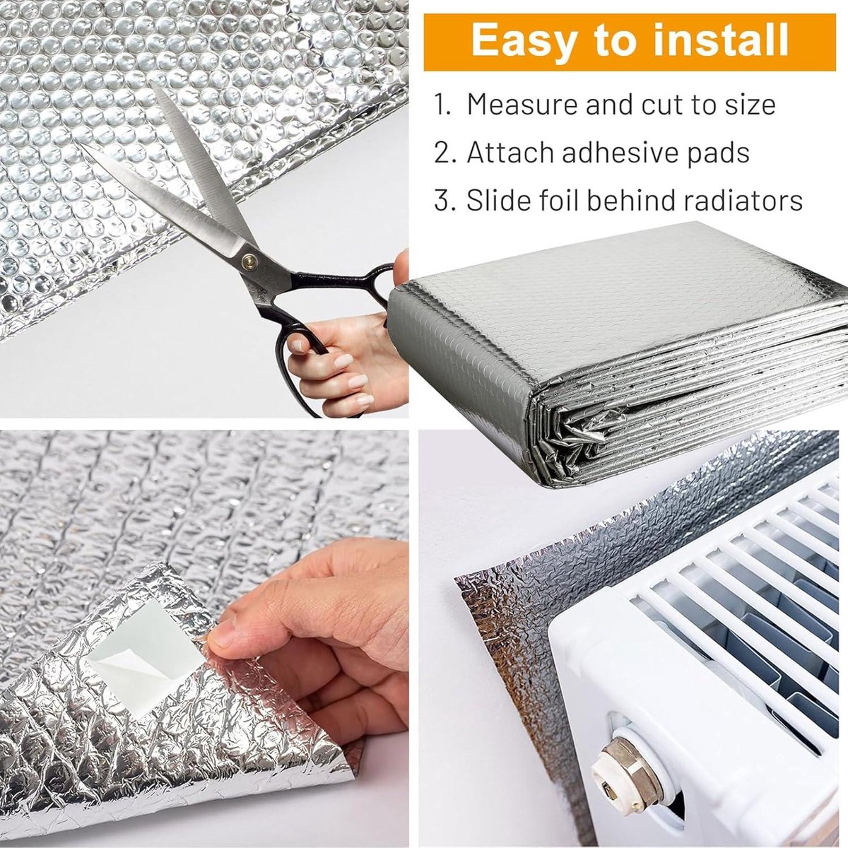 Vloerverwarming isolatie foam folie H=4mm 25m2