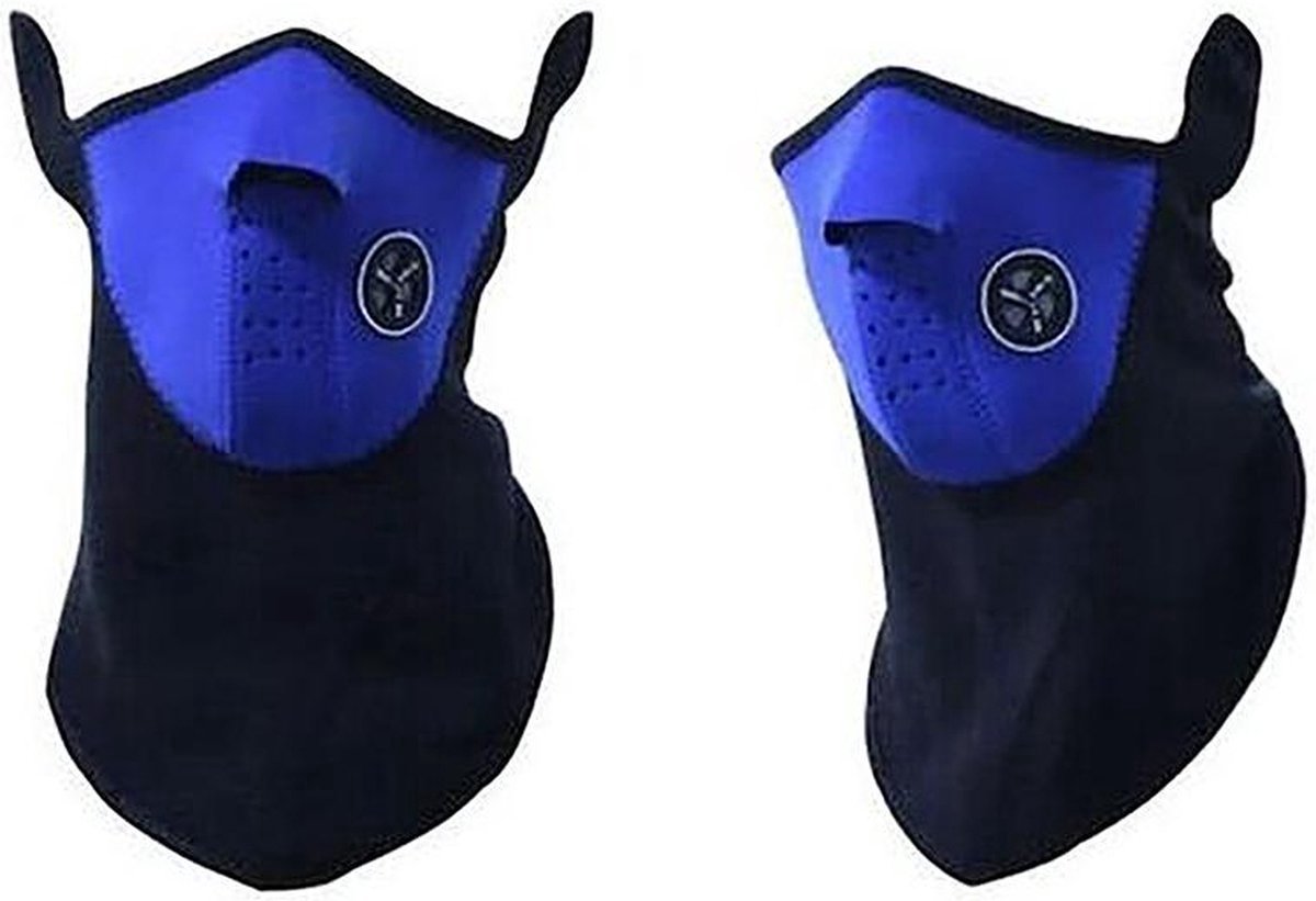 New Age Devi Skimasker Motormasker-Motor Masker-Ski Skimasker-Neopreen Blauw