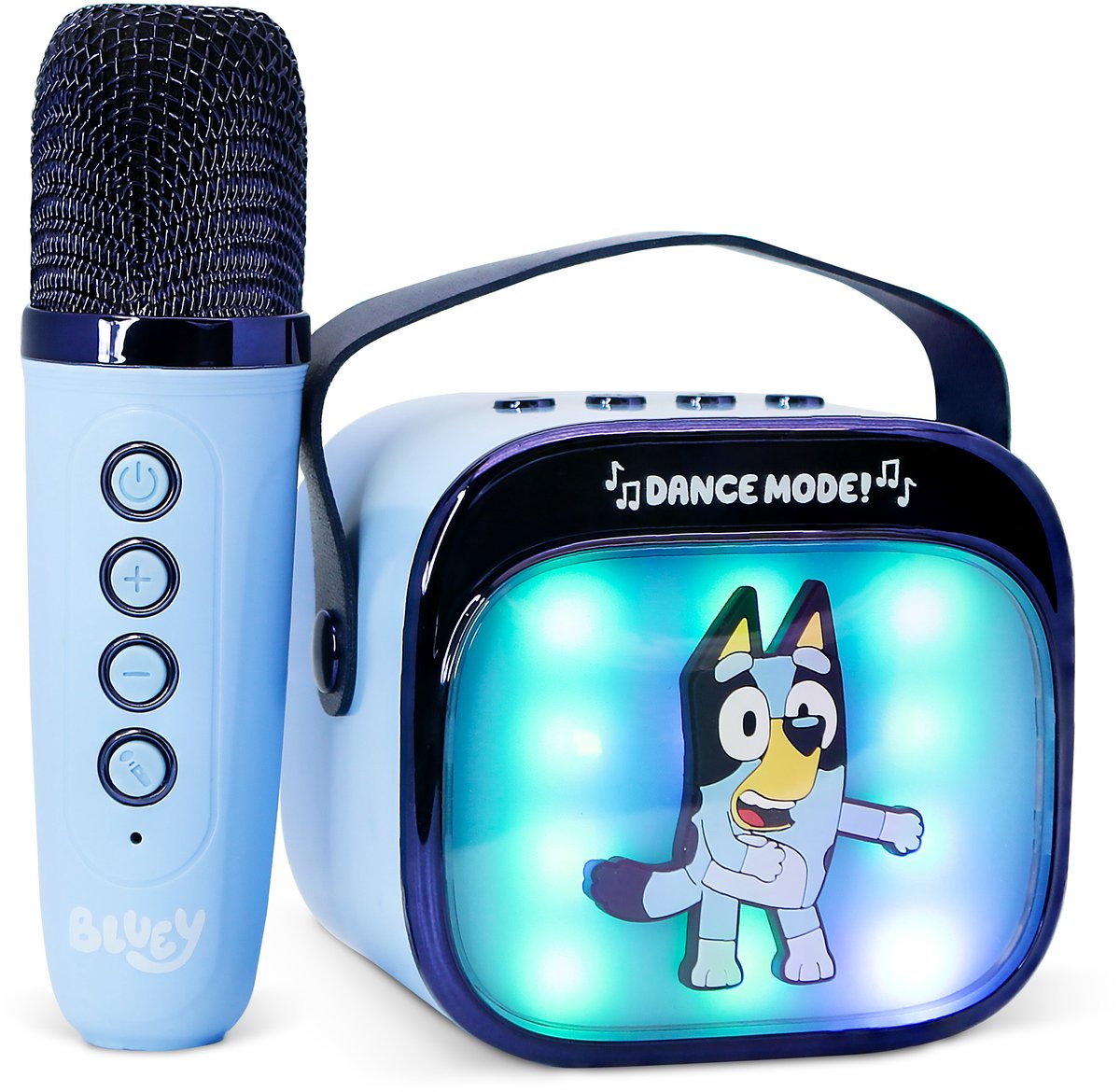 Bluey - karaoke set voor kinderen - draadloze microfoon en speaker - met lichteffecten en stemeffecten — afbeelding 4