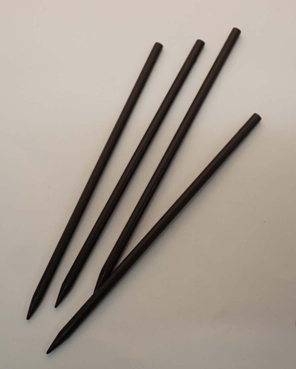 4 Houten bruin haarstokjes - uni haarstokjes - bruin haarstokjes - 4 haarpinnnen - meerdere bruine haarpinnen - dames haarstokjes - haarstokje dames - haarpinnen vrouwen - haarpin heren - meisjes haarpinnen bruin - knot pinnen voor lang haar