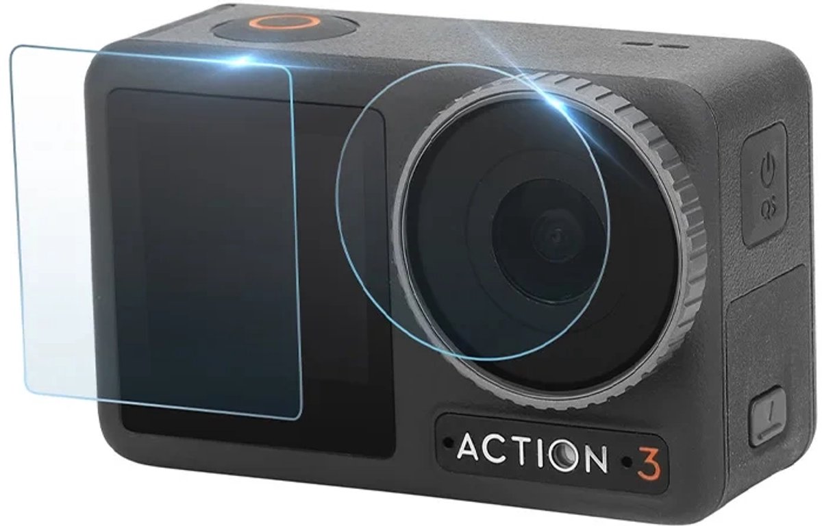 Sunnylife Gehard Glas Voor Dji Osmo Action 3 Voor Lens- En Schermbescherming